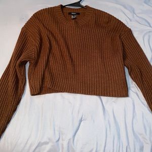 Cropped Knit Sweater